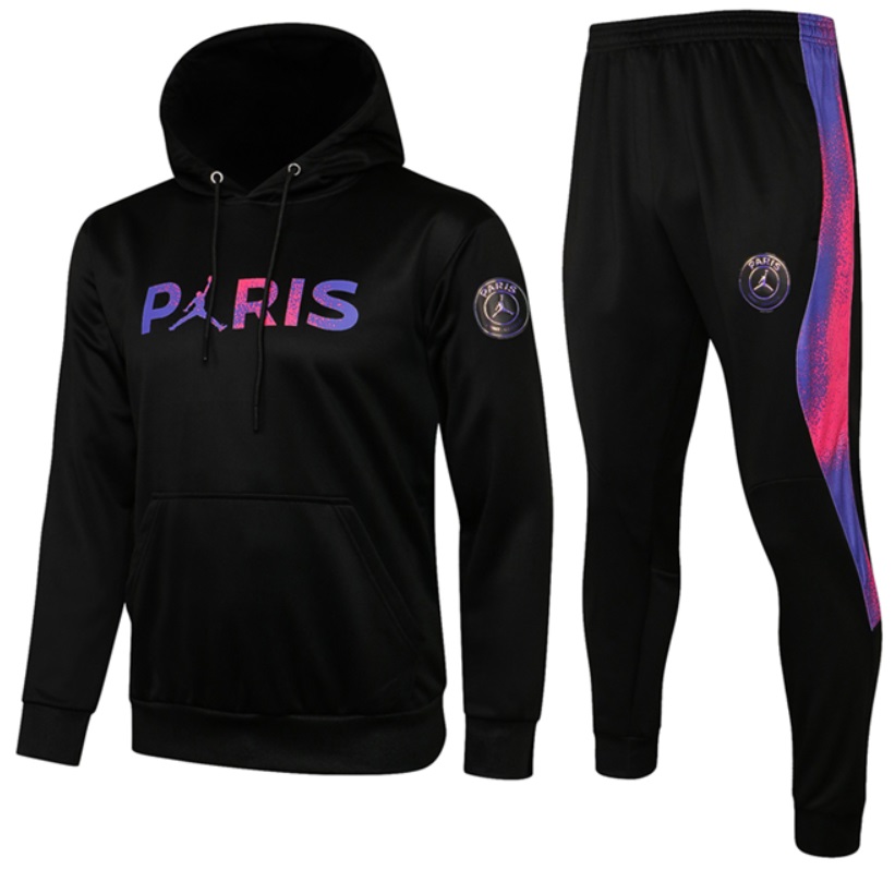 Kit treinamento PSG 2021 2022 Air Jordan oficial preto